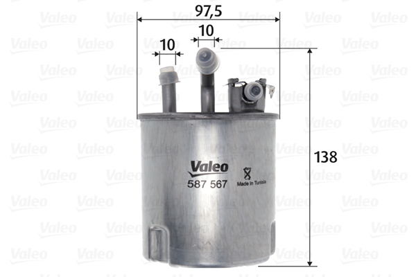 587567 Filtr paliwa VALEO